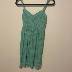 Vanity Lacey turquoise dress